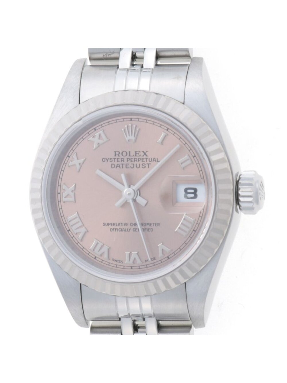 Rolex Datejust Watch 18k White Gold 18k Pink Kstamp Automatic